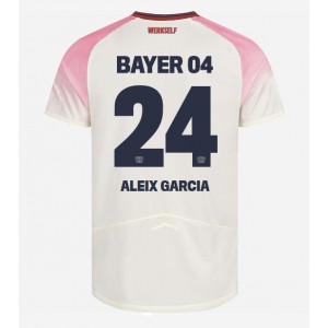 Bayer Leverkusen Aleix Garcia #24 Jalkapallovaatteet Vieraspaita 2025-26 Lyhythihainen